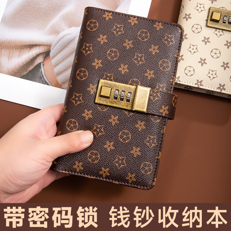 Cash Password Lock Deposit Book Financial Bookkeeping Book Deposit Bag Children'S Change Deposit Large-Capacity Loose-Leaf Book - Image 3